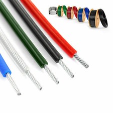 ab 5m DRAHTSEIL PVC 1 bis 10 mm Seil Stahlseil Draht Seile ummantelt 5 Farben