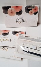 Restposten 20 Papier Rosetten, Wabenbälle, Dekoration Geburtstag, Garten N 292