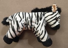 Stofftier Zebra  Plüsch Kuscheltier Kinder Spielzeug Wildtier ungespielt 