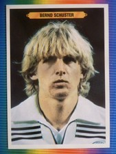 Bernd Schuster - Jolly Press Maxi Sammelbild (1982), unsigniert (12x17cm)