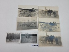 7x antike Fotografie Postkarte Landwirtschaft Gespanne Ernte um 1900 alt #25B201