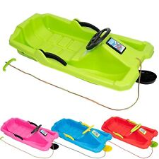 Kinderschlitten, 84 cm, inkl. Zugseil ausgefeiltes Lenkschlitten kälte molti