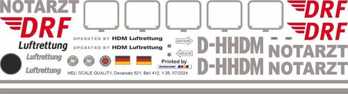 Decal 521 bell - 521, drf