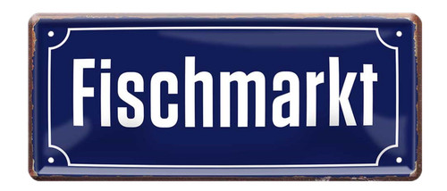 Fischmarkt 28x12cm - , ''fischmarkt''