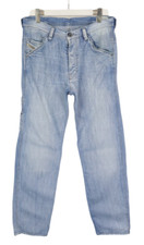 DIESEL Zulow 008GI Jeans Herren W32/L34 Regular Fit Whiskers Faded Denim Blau