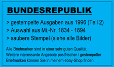 Auswahl BUND / BRD gestempelte