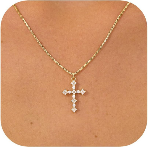 Kreuz kette damen - kette, damen,