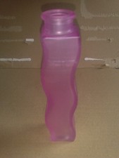 Ikea Glas-Tischvase Milchglas-altrosa-wellig, Handarbeit, H: 21,5cm.