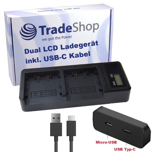 Dual ladegerät lcd - dual-ladegerät, usb-c