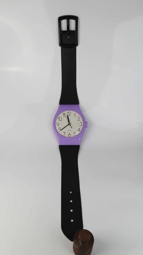Quartz wanduhr schwarz lila - quartz,
