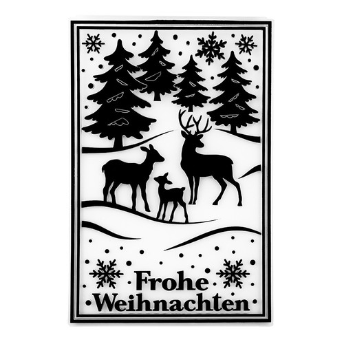 Prägeschablone frohe - prägeschablone,