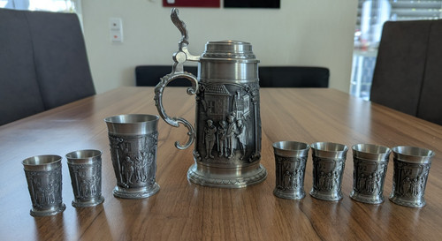 Teiliges zinn set sks - 8,
