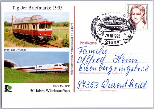 Postkarte sst tag der - postkarte,