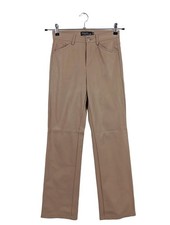 JEANS INDUSTRY Kunstlederhose Damen Hose Gr. DE 36 wollweiß Casual-Look