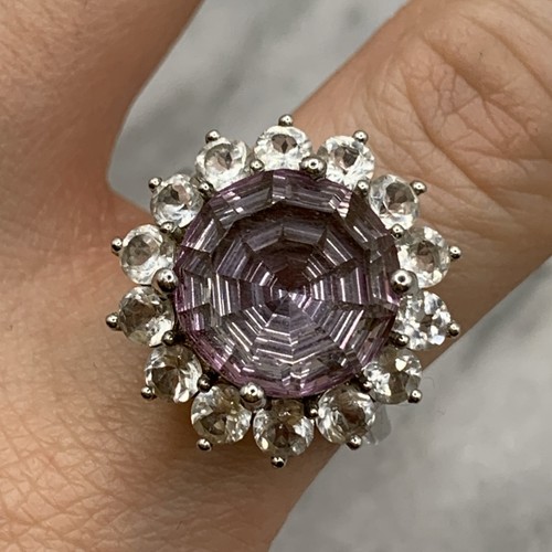 Amethyst ring 925 - amethyst, sterling