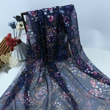 Blumen Chiffon Stoff Tüll