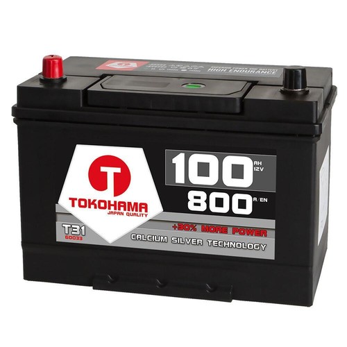 Asia autobatterie 12v 100ah - 100ah, +