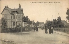 CPA Le Mesle Le Mêle sur Sarthe Orne, Avenue de la Gare - 4754704