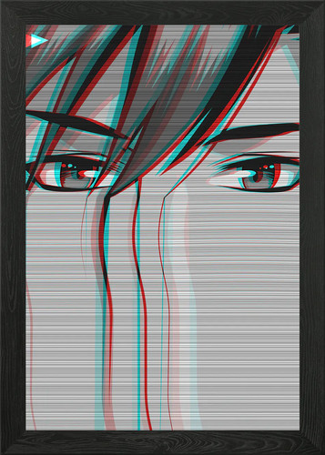 Trauriges anime girl - anime, vaporwave