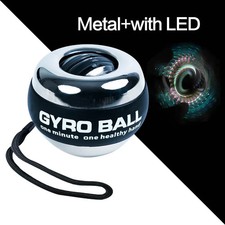 Metal with LED - LED Gyroskop Power Trainer Ball Autos tart Range Gyro Power ...