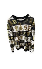 Versace Sweatshirt Barock Alphabet Print, Modell A77778, Größe L, Authentisch