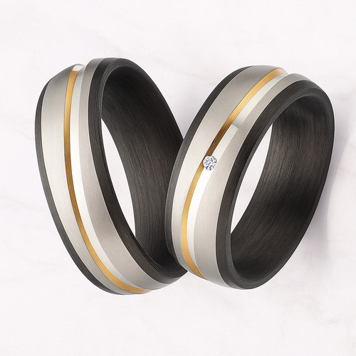Trauringe titan carbon diamant - trauringe,
