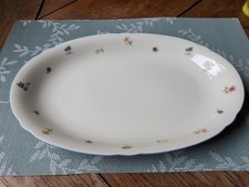 Seltmann Weiden ServierPlatte Marie-luise Blauer Rand. Ca. 31 cm.