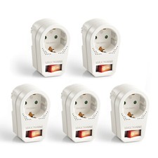 5x Perfect Steckdosen-Adapter mit An/Aus Schalter Zwischenstecker schaltbar