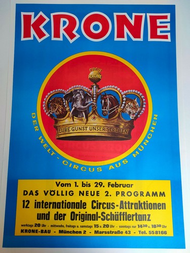 Plakat circus krone münchen - plakat,