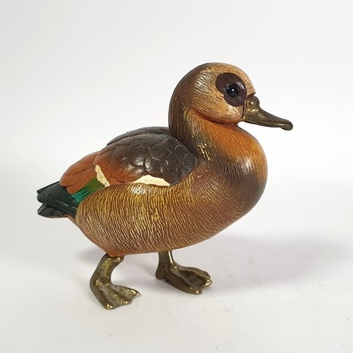 Ente mit metall füße - ente,
