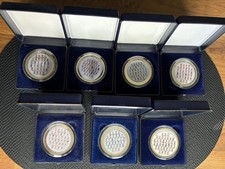 Medaillen Sammlung Fc Schalke 04 7 Stück Jahres Münzen Team S04 Konvolut Set