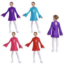 Mädchen Kostüm Wettbewerbe Kleider Kinder Kleid Tanzkleid Abendkleid Tanz Disco
