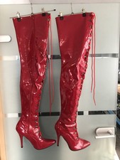 Overknee Stiefel extrem High Heels Größe 46