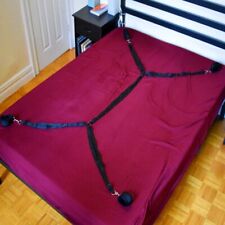 BDSM Fesseln Set Bondage Hand Fuß Fessel Bett Fesselset Handfesseln Fußfesseln
