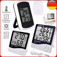 LCD Wetterstation Thermometer / Hygrometer mit Innen & Außentemperatur Sensor DE