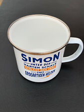 Becher Tasse Emailebecher mit Namen "SIMON" - ein echter Kerl Geschenk