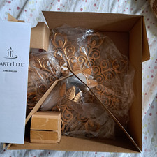 Wandhalter Partylite Bunter Pfau P92348 mit OVP dekotativer Teelichthalter 