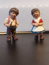 Mecki Figuren von Schleich sehr alt mit Filzhaaren Vater Mutter