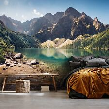 BERGE SEE LANDSCHAFT NATUR Fototapete TAPETE Wohnzimmer Schlafzimmer
