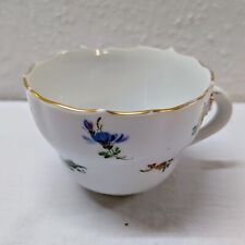 Kaffeetasse Teichert Porzellan Streublümchen handbemalt 
