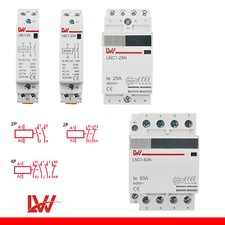 LW Schaltrelais Leitungsschutzschalter Schütze Installationsschütz 25A 63A 230V
