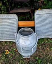 Alte Milchkanne Aluminium Melk-Kanne  Alu Milch Kanne Bauer Landhaus Dekoration