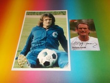 Wolfgang Overath DFB Weltmeister 1974 signiert signed Autogramm 20x28 Foto + AK