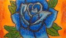 Blaue Rose Original Ländliche