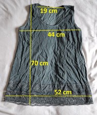 024 TREDY Damentop mit Spitze Desous Top Ärmellos Trägertop Nr. 16886