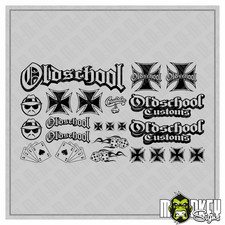 Tamiya LKW Aufkleber Oldschool 23-teilig 1:14 1:16 Modellbau Sticker black