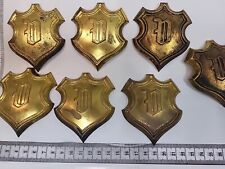 (1101) Original Zierrat Emblem Feuerwehrhelm  Wappenschild alter Bestand