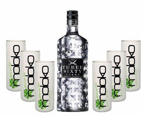 Three sixty vodka - three,