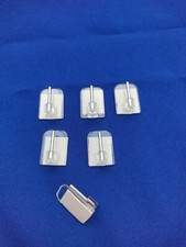 6 Haken transparent kleben  Klebehaken Scheibengardinen Gardine Fensterhaken
