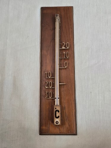 Altes wandthermometer holz - altes,